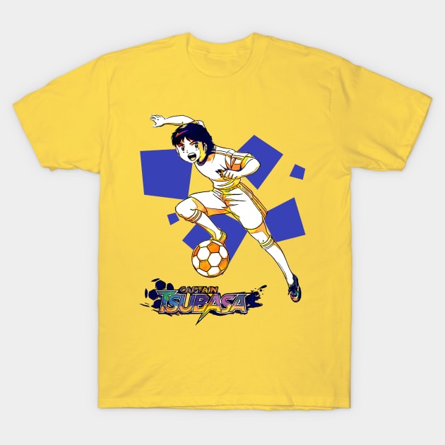 Captain Tsubasa Popart T-Shirt by masnono